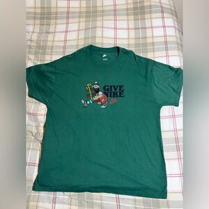 Nike Forest Green Holiday Tee (callout)